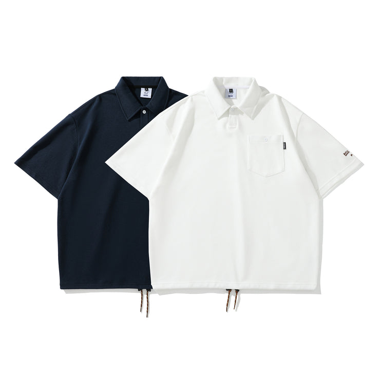 Japanese Style Cityboy Loose Leisure All-matching Lapel Short Sleeve - TALKLESSFASHION
