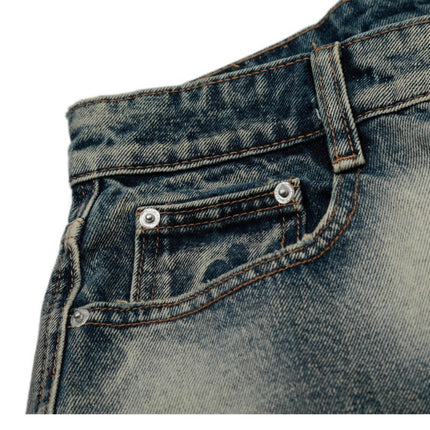 Punk Tie-dye Denim short—-8244 - TALKLESSFASHION