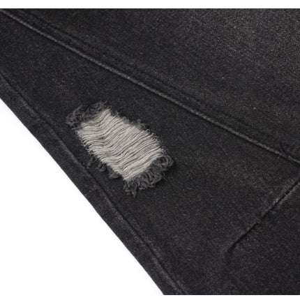 Retro Washed Ripped & Stitch Jeans—3376 - TALKLESSFASHION
