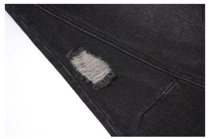 Retro Washed Ripped & Stitch Jeans—3376 - TALKLESSFASHION