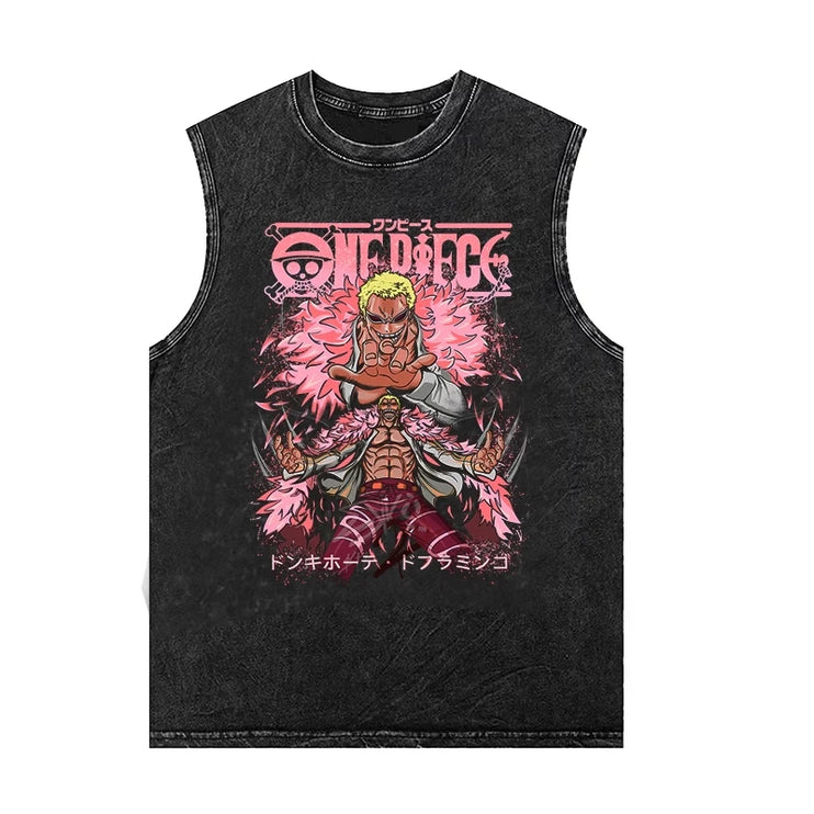 Heavyweight Washed Retro Aged Sleeveless T-Shirt--------2128 - TALKLESSFASHION