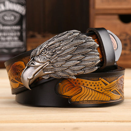Men's Fashion Eagle Leather Belt - TALKLESSFASHION