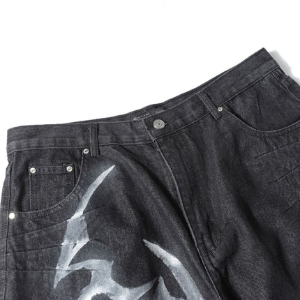 Retro Street Partnern paint Jeans—8705 - TALKLESSFASHION