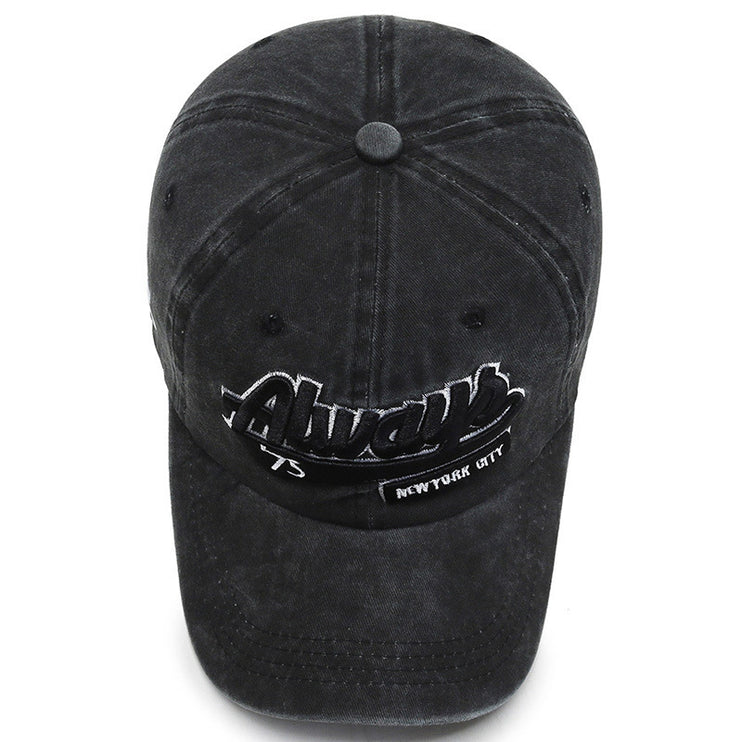 Washed denim cap—6435 - TALKLESSFASHION