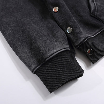 Men's Printed Hooded Cardigan Coat - TALKLESSFASHION