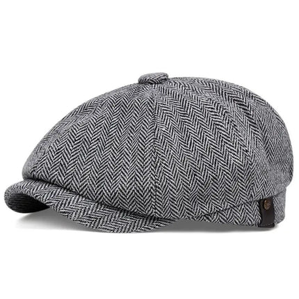 Razor Party Hat Peaky Blinder Beret Male Octagonal Female Newsboy British Retro - TALKLESSFASHION