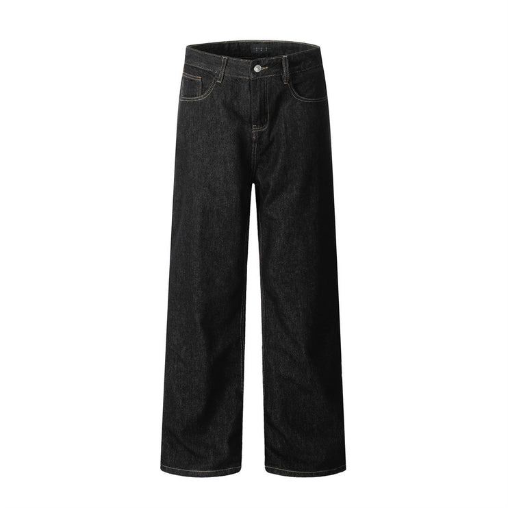 Street Trend Pure Color All-matching Mop Trousers - TALKLESSFASHION