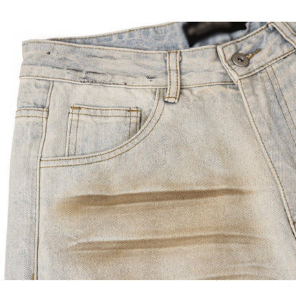 Shabby Dirty Loose Hole Jeans—8739 - TALKLESSFASHION
