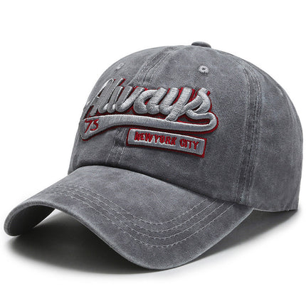 Washed denim cap—6435 - TALKLESSFASHION