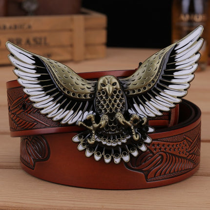 Men's Fashion Eagle Leather Belt - TALKLESSFASHION