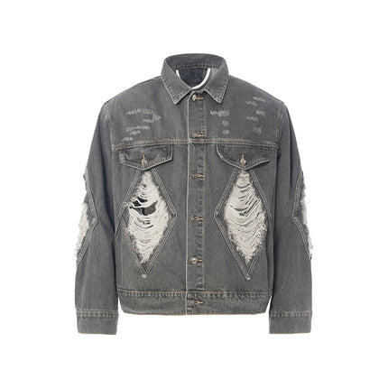 Distressed Wide Avant-Garde jacket
—-7057