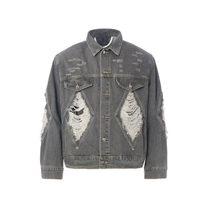 Distressed Wide Avant-Garde jacket
—-7057