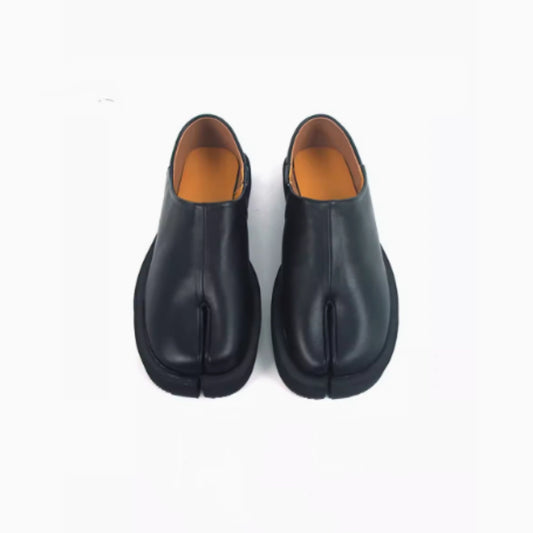 Velvet Hoof Luxe: Genuine Leather Split Toe Shoes—-4611 - TALKLESSFASHION