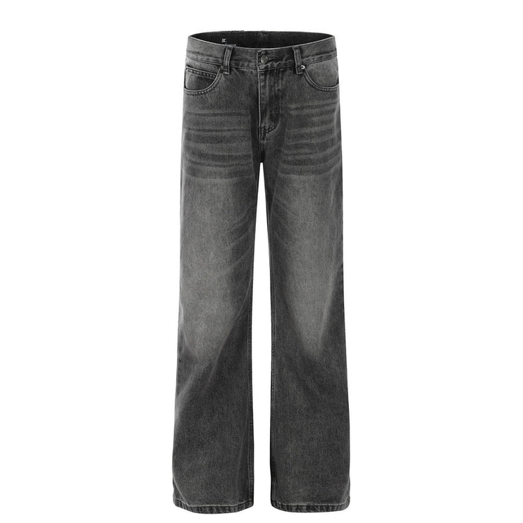 Retro Design Baggy Straight Trousers - TALKLESSFASHION