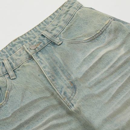 Distressed Dirty Machete Jeans For Men - TALKLESSFASHION