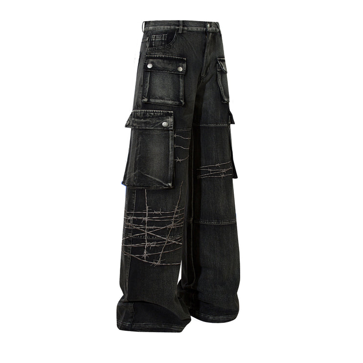 Embroidery RockTrail Explorer Jeans—7316 - TALKLESSFASHION