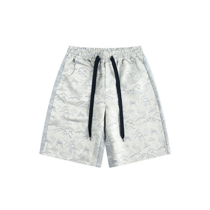 Velvet Breeze Jacquard Shorts —2371 - TALKLESSFASHION