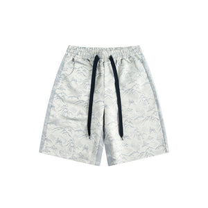 Velvet Breeze Jacquard Shorts —2371 - TALKLESSFASHION