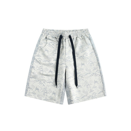 Velvet Breeze Jacquard Shorts —2371 - TALKLESSFASHION
