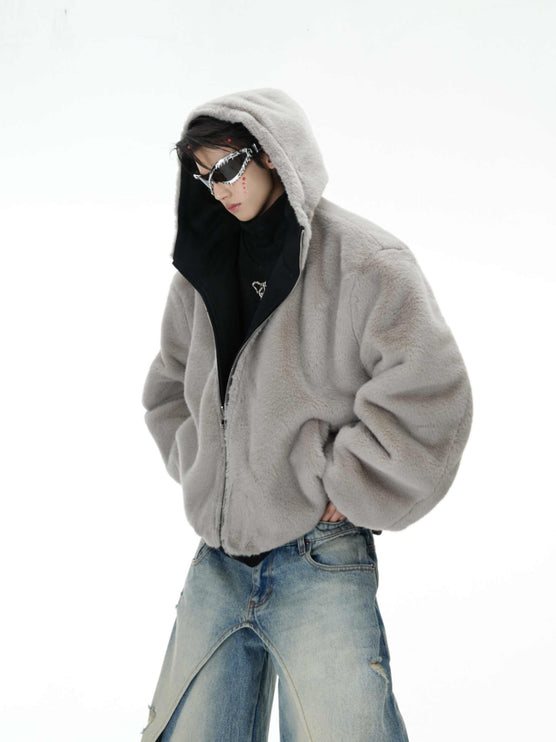 Reversible Cotton Clothes Hooded Jacket—7814 - TALKLESSFASHION
