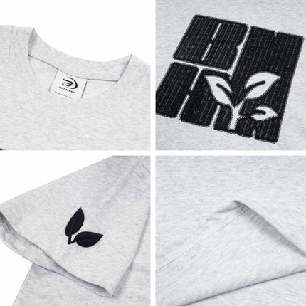 Embroidery Lettered Short-sleeved T-shirt ---8225 - TALKLESSFASHION
