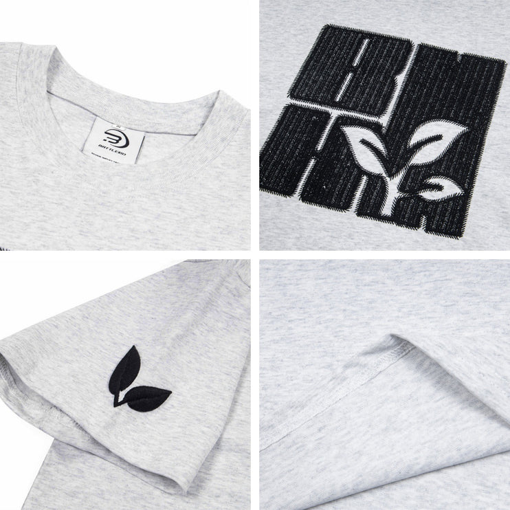 Embroidery Lettered Short-sleeved T-shirt ---8225 - TALKLESSFASHION