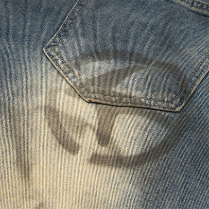 Urban Edge Ink Splatter Denim Jeans —7529 - TALKLESSFASHION