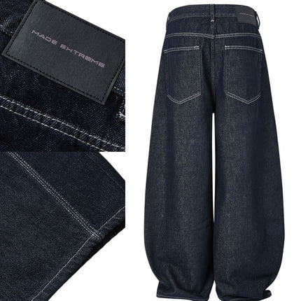 Tailor stich Wide-Leg Jeans--4435 - TALKLESSFASHION