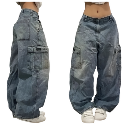 South-Pole Black High Waist Washed Jeans ——-5724
