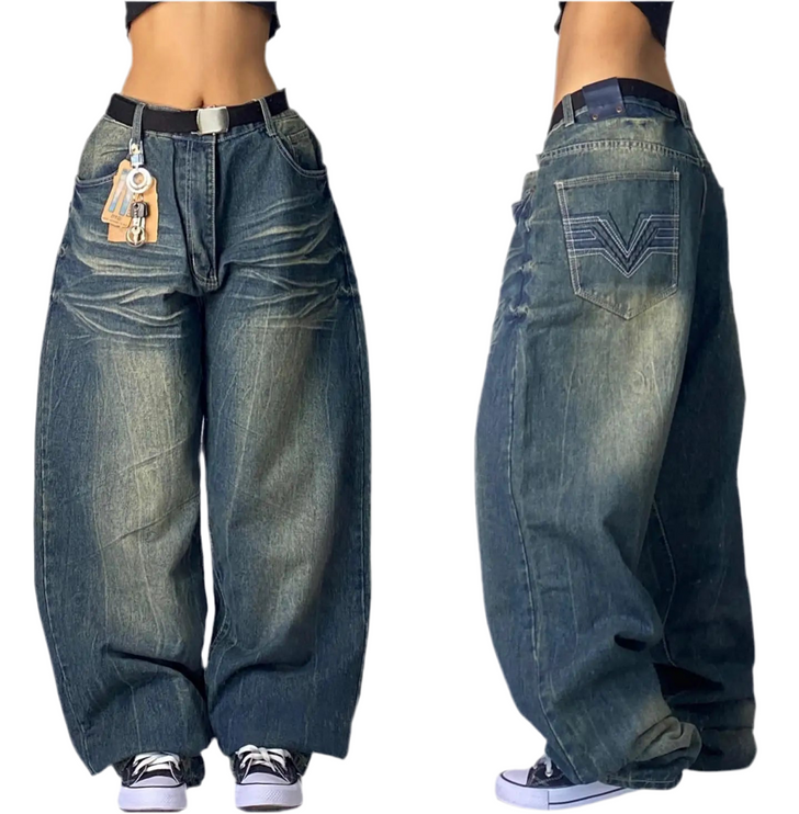 South-Pole Black High Waist Washed Jeans ——-5724