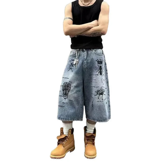 Loose washed Vintage jort----- 5048 - TALKLESSFASHION