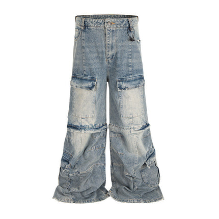 Dual-Flex Distressed Jeans—1662 - TALKLESSFASHION