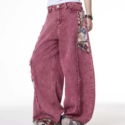 Retro Worn Stitching EdgingJean—5558 - TALKLESSFASHION