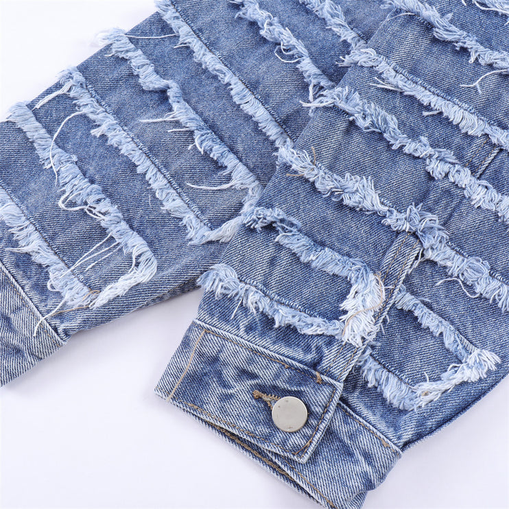 “Rugged Charm: The Distressed Jacket Trend”—7350 - TALKLESSFASHION