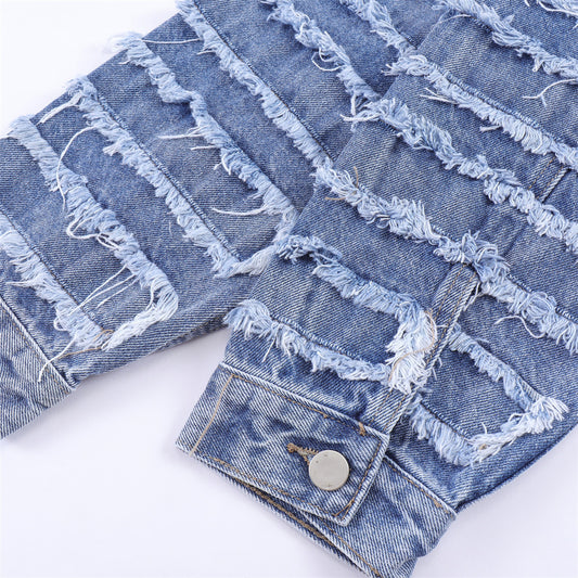 “Rugged Charm: The Distressed Jacket Trend”—7350 - TALKLESSFASHION