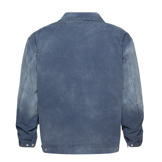 Gradient Inkjet Workwear Jacket For Men - TALKLESSFASHION
