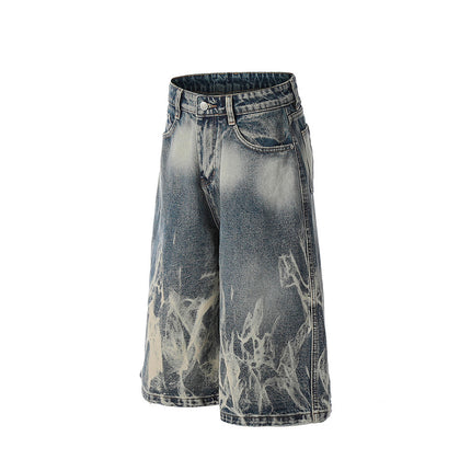 Punk Tie-dye Denim short—-8244 - TALKLESSFASHION