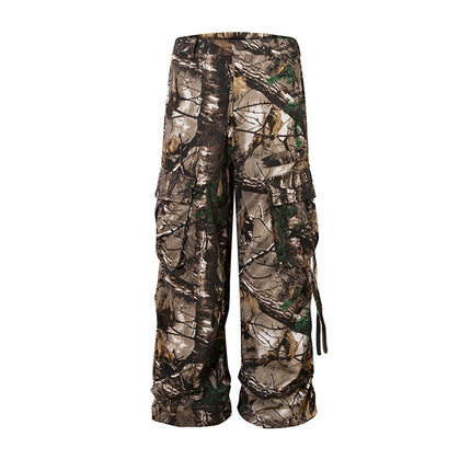 Retro Style Branches Camouflage Cargo Pants - TALKLESSFASHION