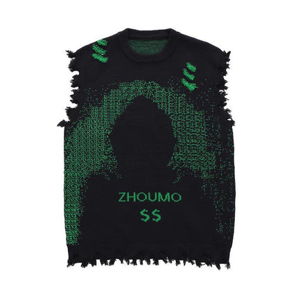 Dollar Sign Creative Sweater Vest---4256 - TALKLESSFASHION