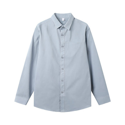 One Color Long Sleeve Shirt—1802 - TALKLESSFASHION
