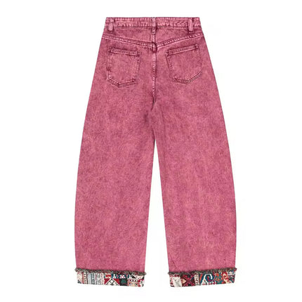 Retro Worn Stitching EdgingJean—5558 - TALKLESSFASHION