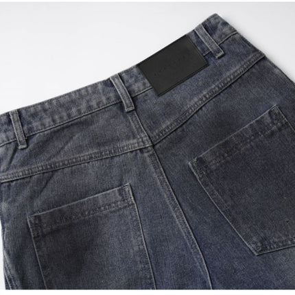 Retro Washed Ripped & Stitch Jeans—3376 - TALKLESSFASHION