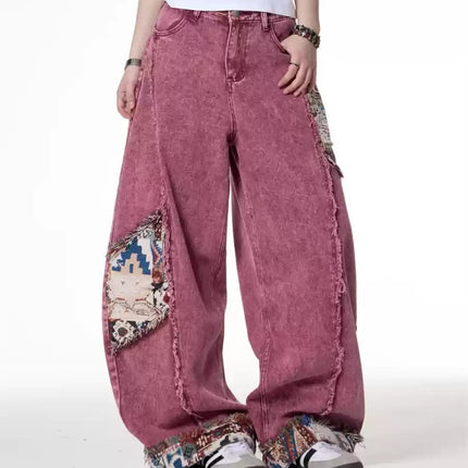 Retro Worn Stitching EdgingJean—5558 - TALKLESSFASHION