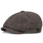 Khaki Herringbone Pattern / Free Size