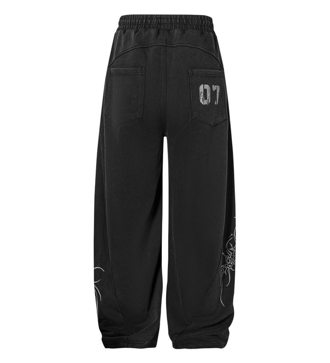 07 Letter printed sweatpant—-7094