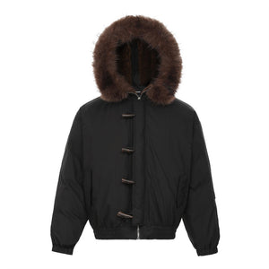 Loose Street Fashion Design Hat Cotton-padded Coat - TALKLESSFASHION