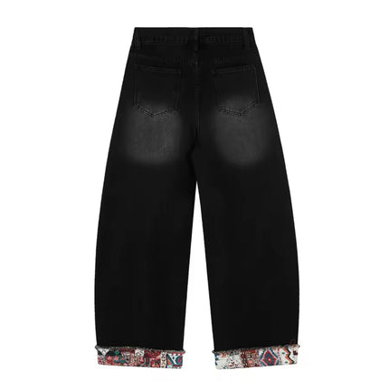 Retro Worn Stitching EdgingJean—5558 - TALKLESSFASHION