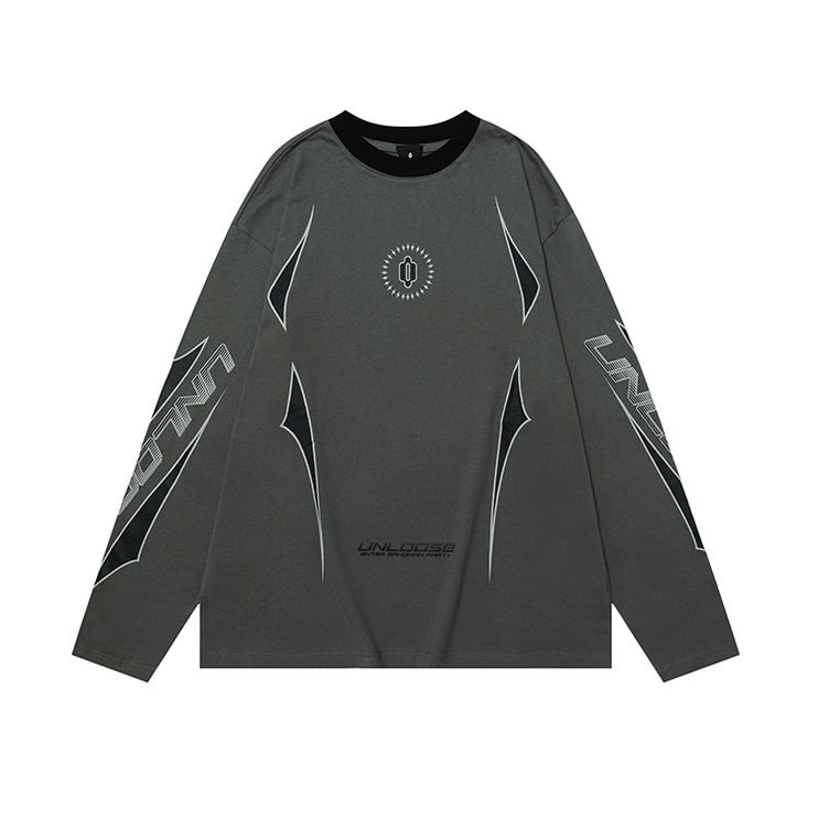 Round Neck Drop Shoulder Version Long Sleeves - TALKLESSFASHION