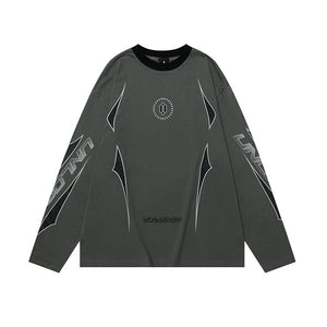 Round Neck Drop Shoulder Version Long Sleeves - TALKLESSFASHION