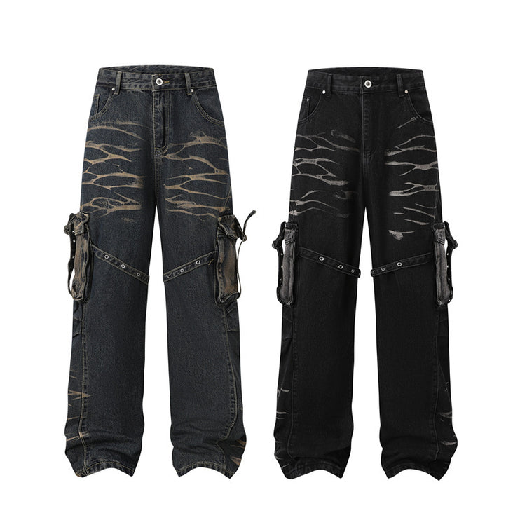 Urban Retro Charm Denim jeans—6227 - TALKLESSFASHION